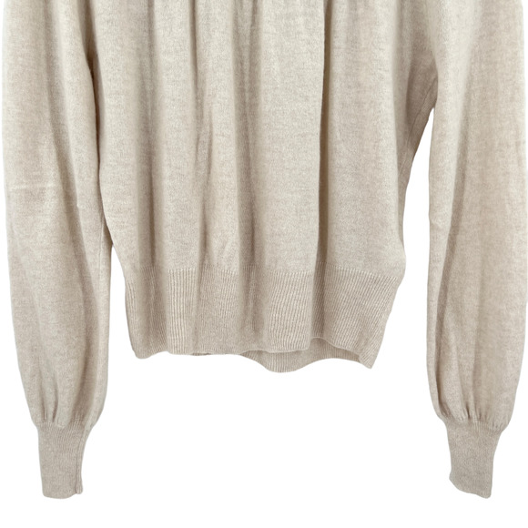 Madewell Shirred Ballon Sleeve Turtleneck Sweater MB991 - Picture 5 of 11